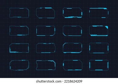 Bundle of Sci-fi Virtual concept border design