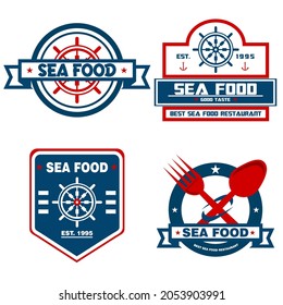 vector del logotipo de los alimentos en el mar
diseño elegante del restaurante de marisco