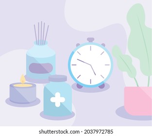 bundle of self care items