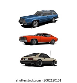  Bundle-Set-Auto-Vektorgrafik