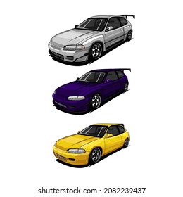  bundle set car sport vector