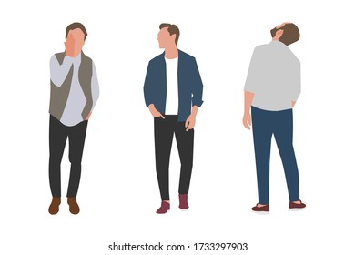 a bundle set of a cool man standing up