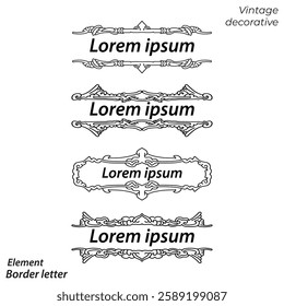 bundle set, name tag, ornament background vintage