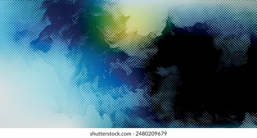 Bundle set of vector colorful watercolor backgrounds for business card or flyer template