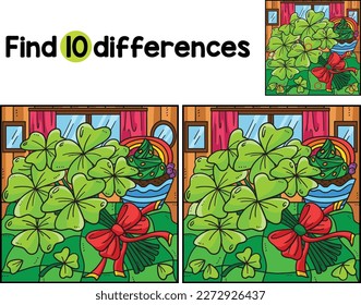 Bundle of Shamrocks Find The Differences