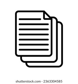 Bundle of sheet vector icon which can easily modify or edit

