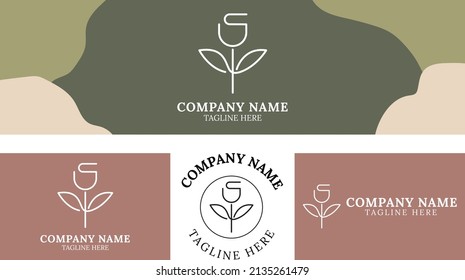 bundle simple set style emblems Rose logo good for a Product company. Retro typography Abstrack design