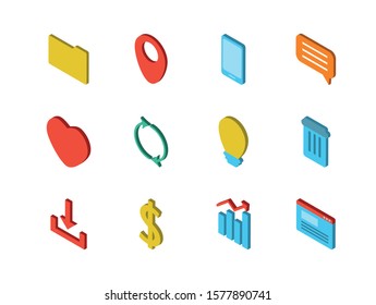 bundle of social media icons vector illustration design