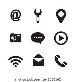 bundle of social media icons vector illustration design