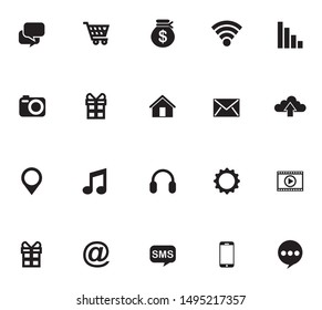 bundle of social media set icons vector illustration design