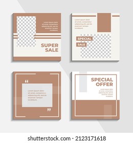 bundle template design for business posts and social media quotes in a minimalist and modern style