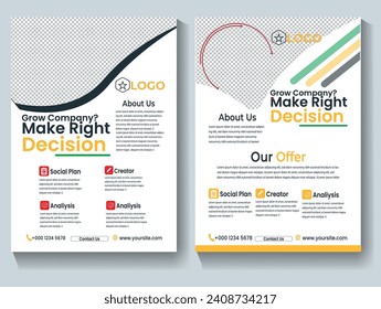 Bundle templates of flyer, Flyer template layout design. business flyer minimalist business Design