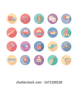 bundle of toys set icons vector illustration design