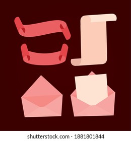conjunto de iconos de día valentino diseño de ilustración vectorial