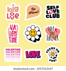 The "Bundle Valentine's Day Cute Stickers" is a delightful collection of playful and heartwarming designs perfect for celebrating the season of love.