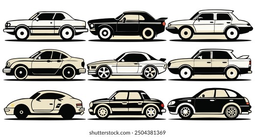 bundle vector of cars collection 