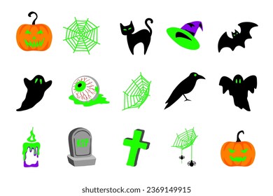 bundle vector cartoon halloween festival