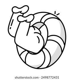 Bundle of Water Sports Doodle Icons 

