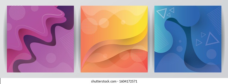 bundle of waves colors abstract background vector illustration design