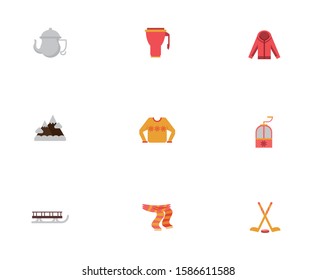 bundle of winter season set icons vector illustration design