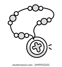 Bundle of Worship Character Doodle Icons 

