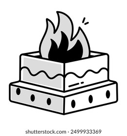 Bundle of Worship Character Doodle Icons 

