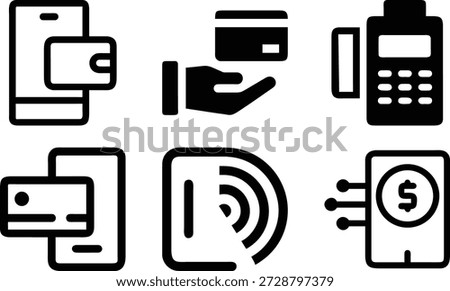 bundle_minimal pictogram icon of a digital wallet on whi