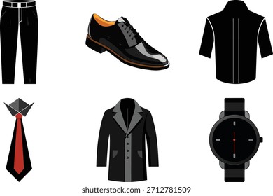 bundle_stylish pant preto formal no fundo branco