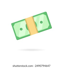 Paquetes de dinero efectivo Ilustración vectorial de dólares