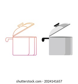 bundling fill and gradient kitchen pan  utensils