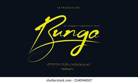 Bunga An Elegant Signature Font