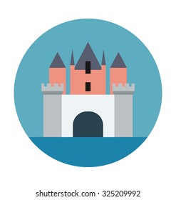 
Bungalow Colored Vector Illustration
