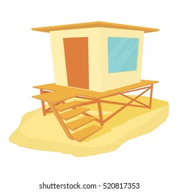 Bungalow icon. Cartoon illustration of bungalow vector icon for web
