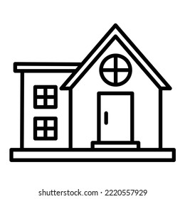 Bungalow icon vector image. Can also be used for web apps, mobile apps and print media.