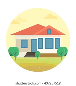 Bungalow Vector Icon