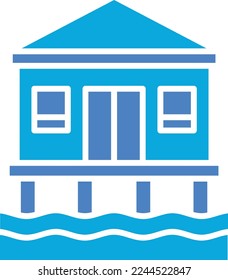 Bungalow vector icon. Can be used for printing, mobile and web applications.