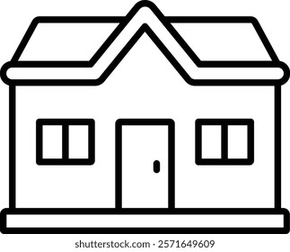 Bungalow vector icon. Can be used for printing, mobile and web applications.