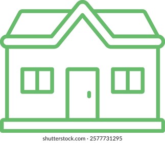 Bungalow vector icon. Can be used for printing, mobile and web applications.