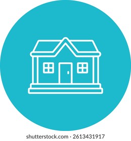 Bungalow vector icon. Can be used for printing, mobile and web applications.