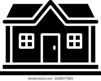 Icono de Vector de bungalow. Se puede utilizar para aplicaciones de impresión, móviles y de Web.
