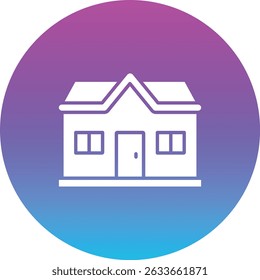 Bungalow vector icon. Can be used for printing, mobile and web applications.