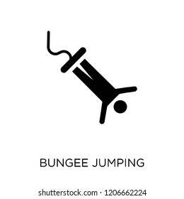 Bungee jumping icon. Bungee jumping symbol design from Activity and Hobbies collection. Simple element vector illustration on white background.