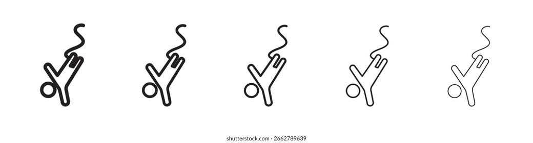 Bungee jumping icon for your web site design, logo, app, UI.