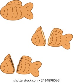 Bungeoppang(taiyaki) is a fish shaped pastry that is particularly popular in winter streets of Korea.

