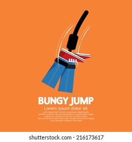 Bungy Jump Vector Illustration