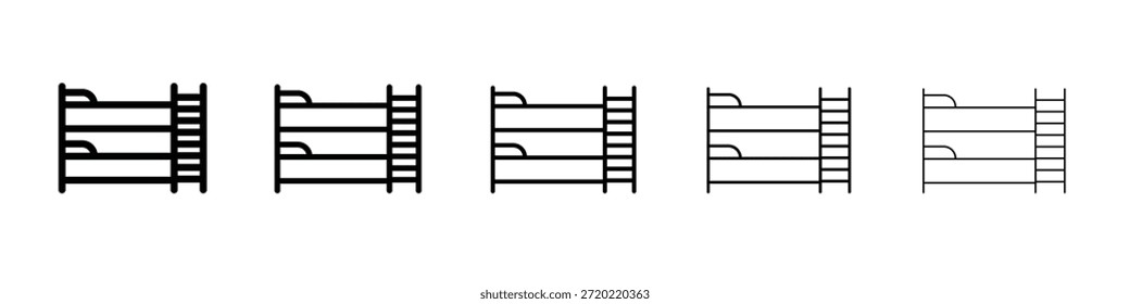 Diseño del icono de la litera, logotipo, App, UI. Ilustración vectorial, EPS