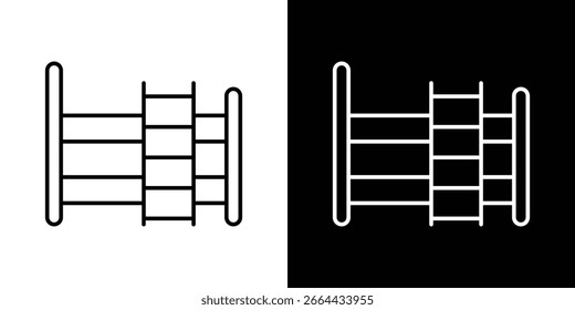 Icono de la litera en Formas de línea, Ilustración vectorial de diseño de línea delgada