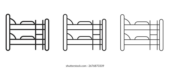 Bunk bed icon. Simple element illustration. Can be used for web and mobile.