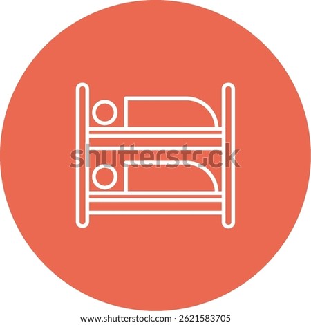 Bunk Bed Icon Symbol Art Sign