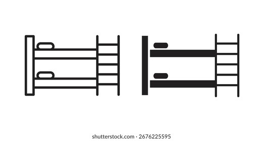Bunk bed icon symbol for your web designs. Icon logo, app, UI.